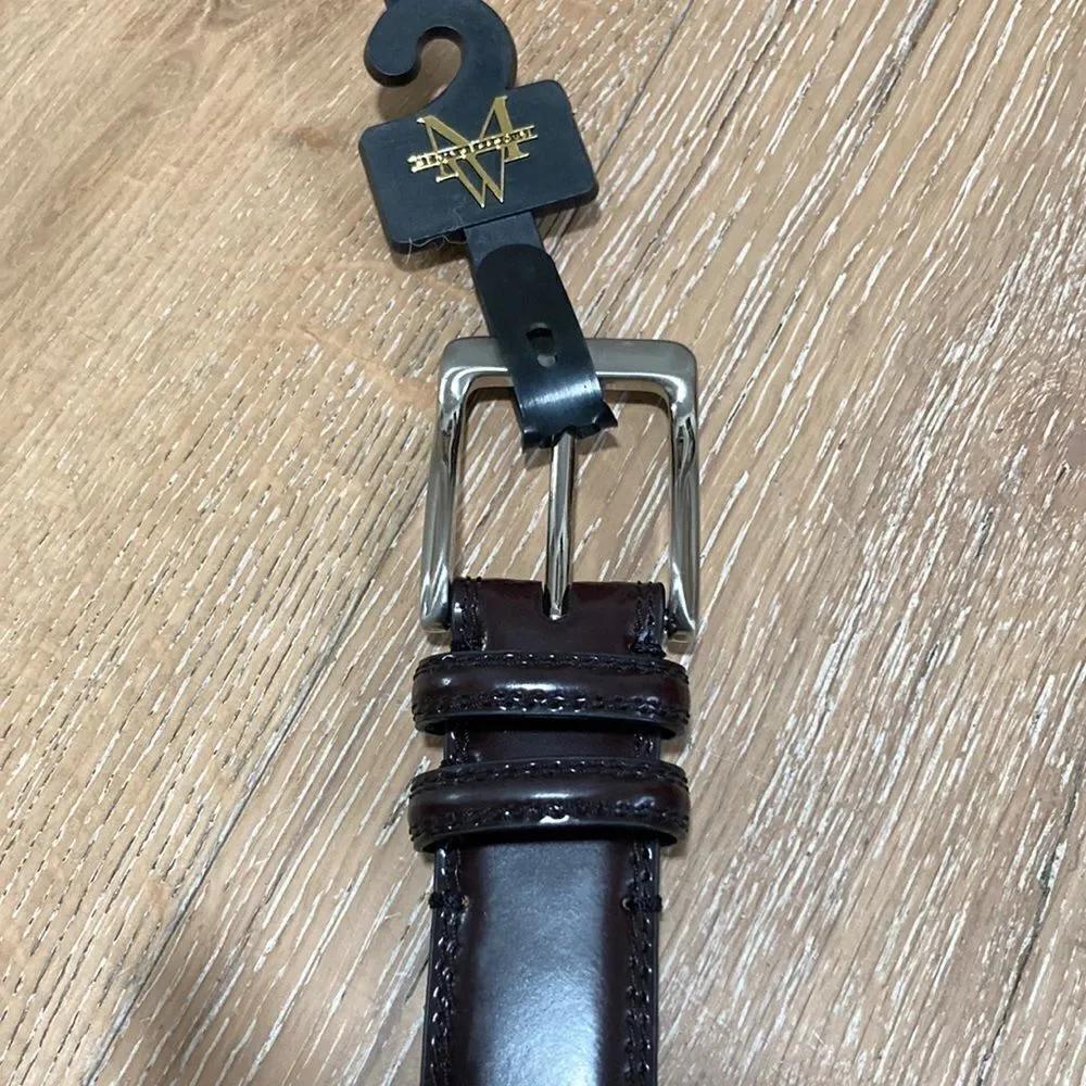 NWT Mens Warehouse brown leather belt-36